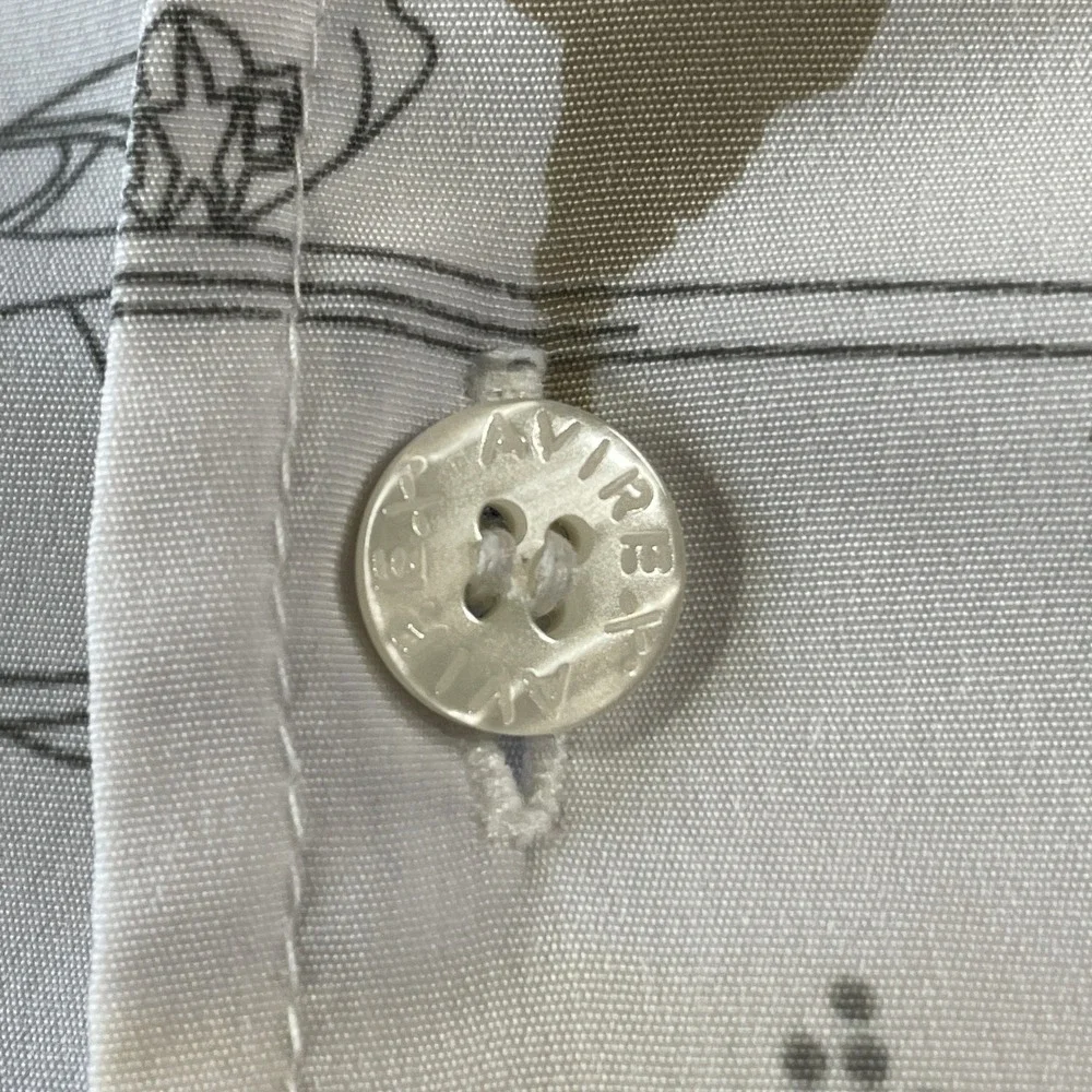 Avirex Shirt Mens XL White Airplane World Map Captain‎ Flying Bomber - Picture 7 of 11